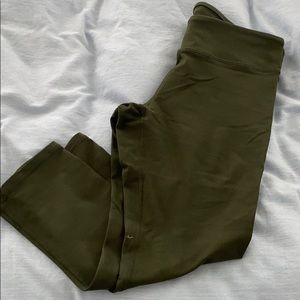 Fabletics power hold capris in army green size S
